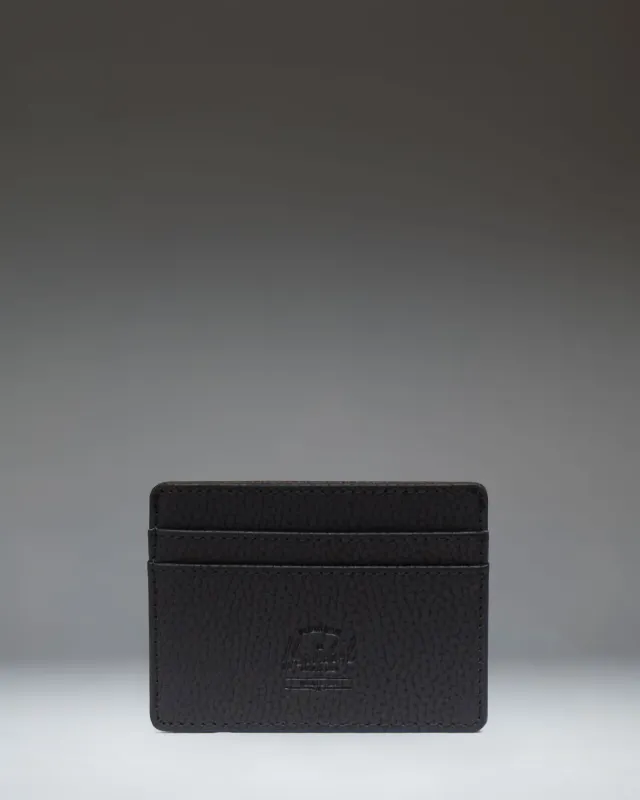Herschel Charlie cardholder portemonnee zwart vegan