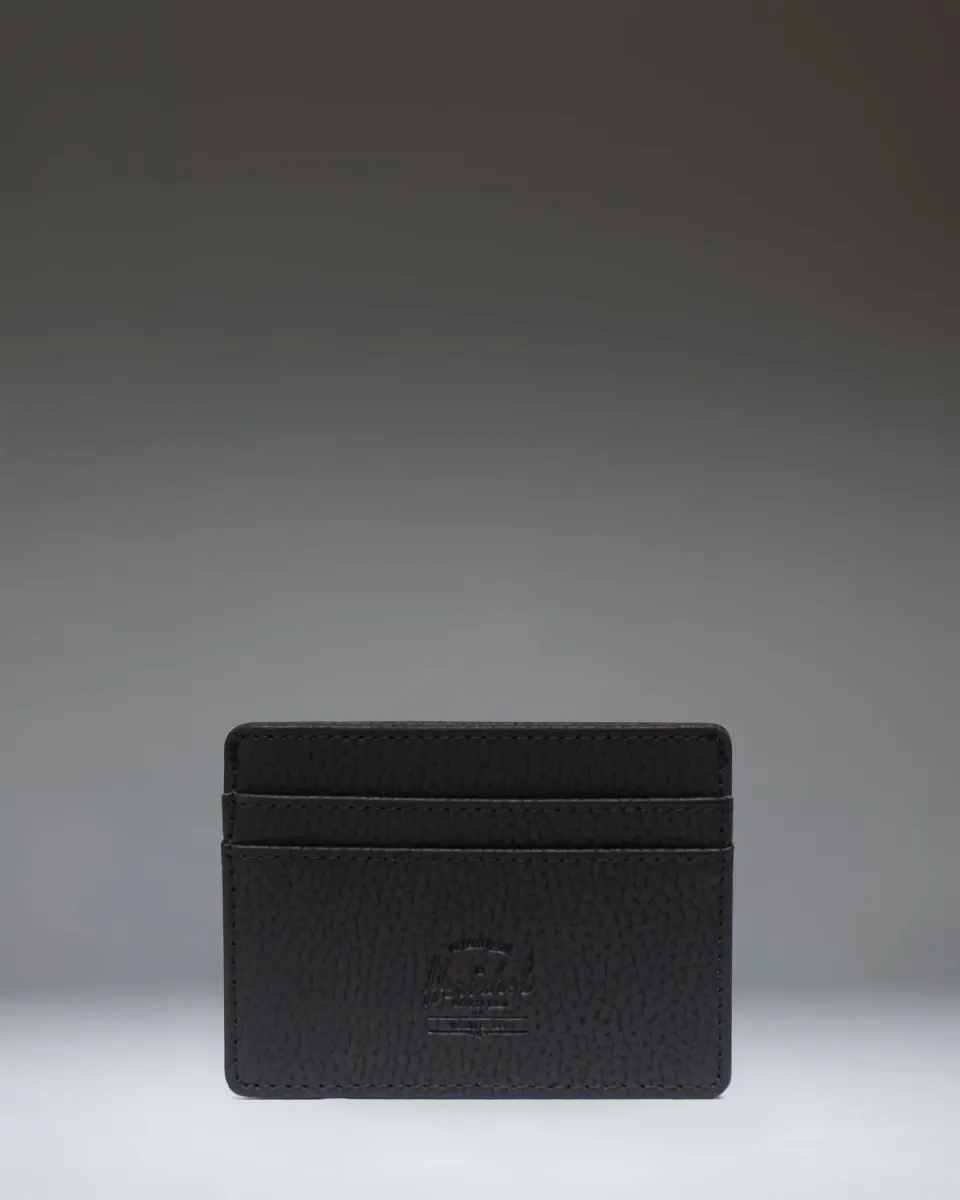 Herschel Charlie cardholder portemonnee zwart vegan