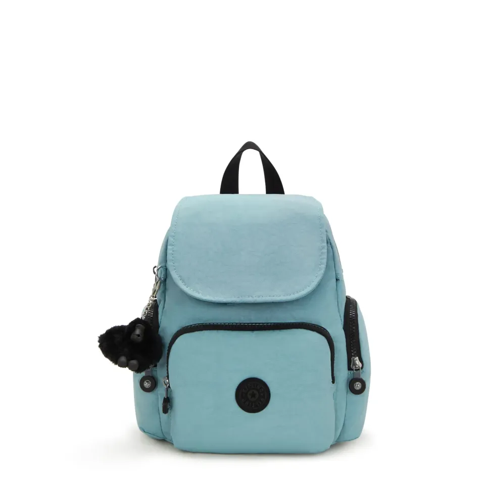 Kipling City Zip Mini rugzak Muted Sage veel vakken