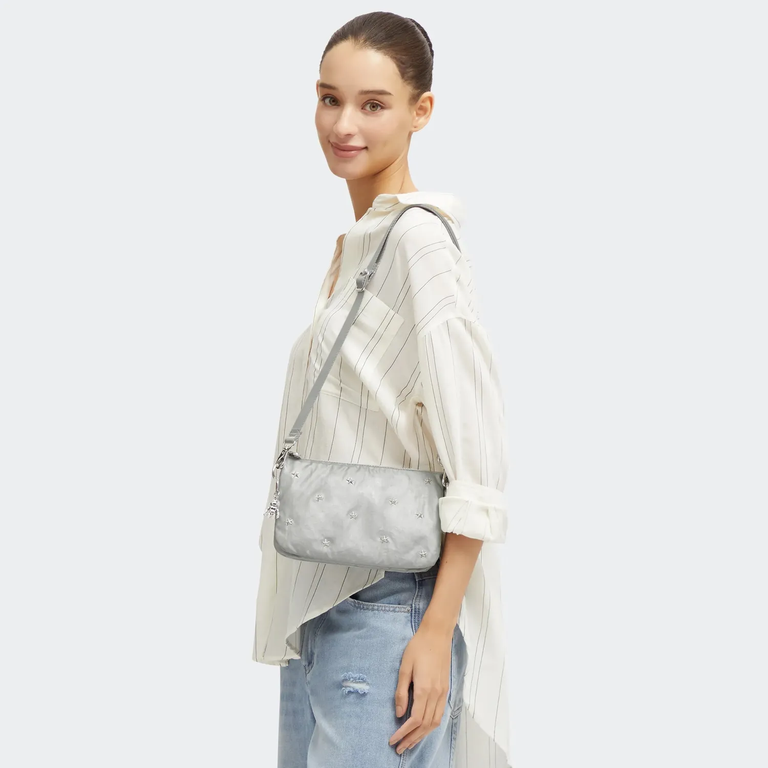 Kipling Riri crossbodytas klein Bright Metallic Stud hartjes
