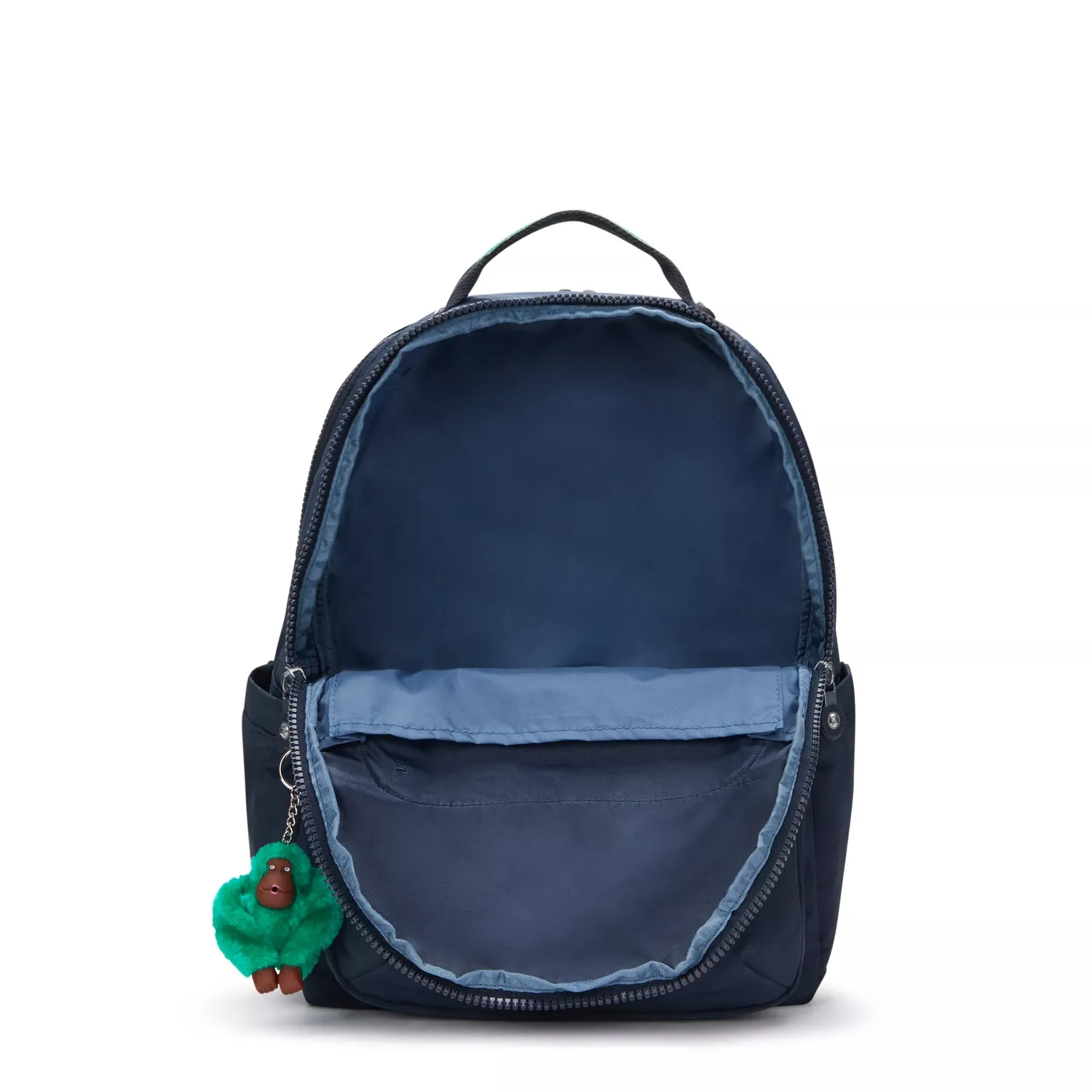 Kipling Seoul College rugzak Groot Blue Green Block 15 inch