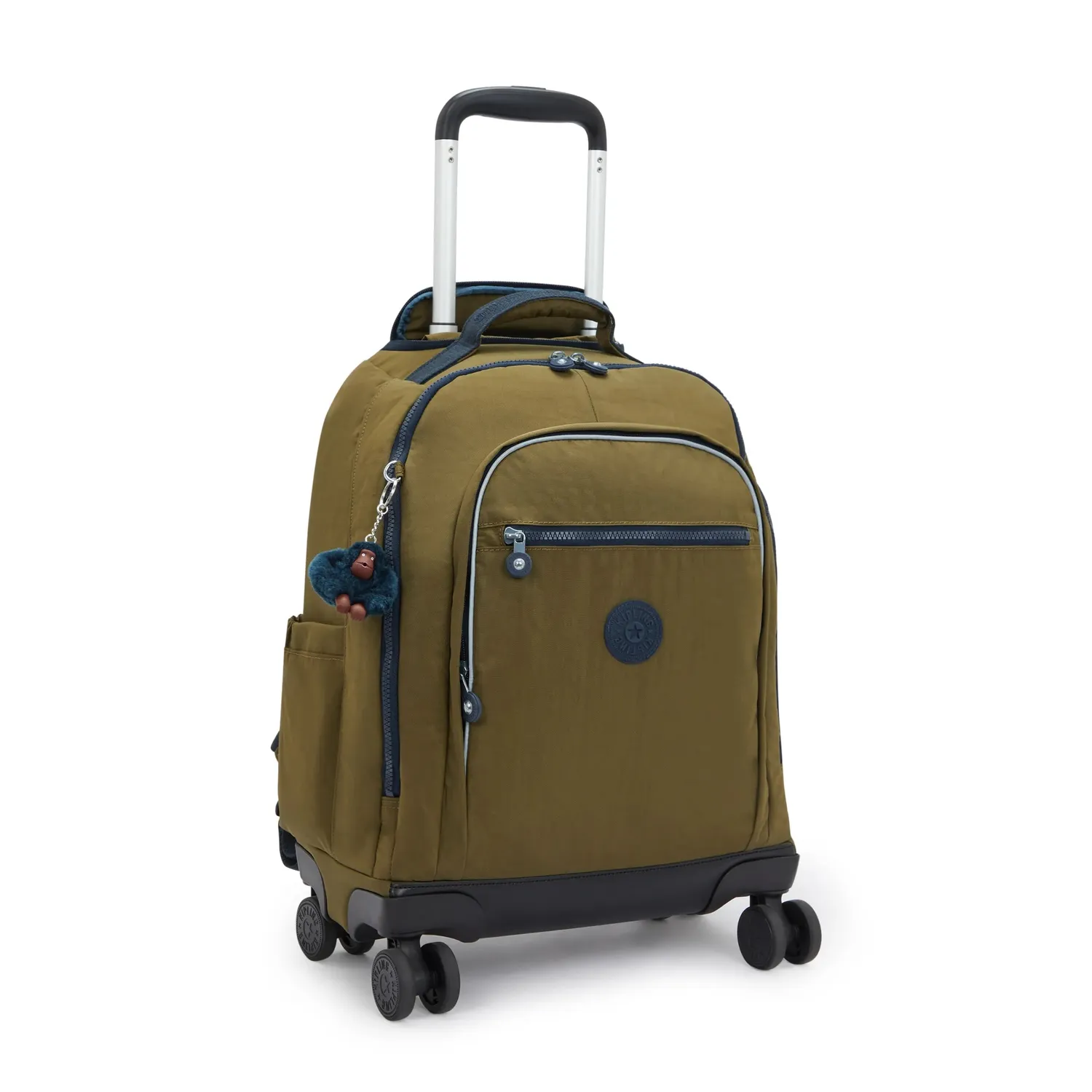 Kipling New Zea rugzak Treasure Green groot met wielen