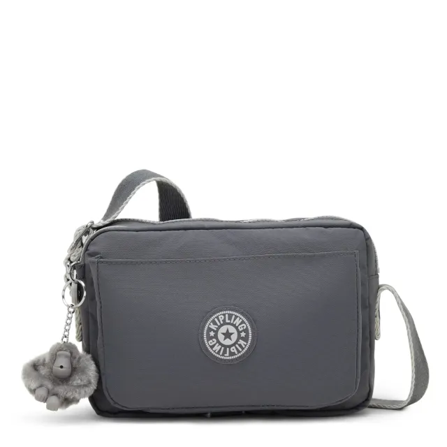 Kipling Abanu M schoudertasje Medium Moonlit Grey lichtgewicht