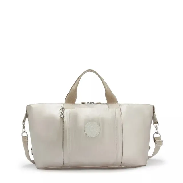 Kipling Bori weekendtas Groot Metallic Glow glans