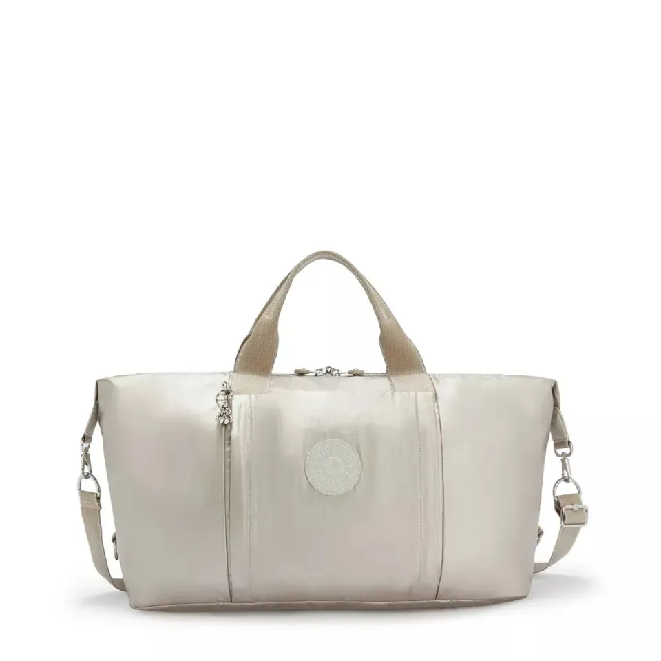 Kipling Bori weekendtas Groot Metallic Glow glans