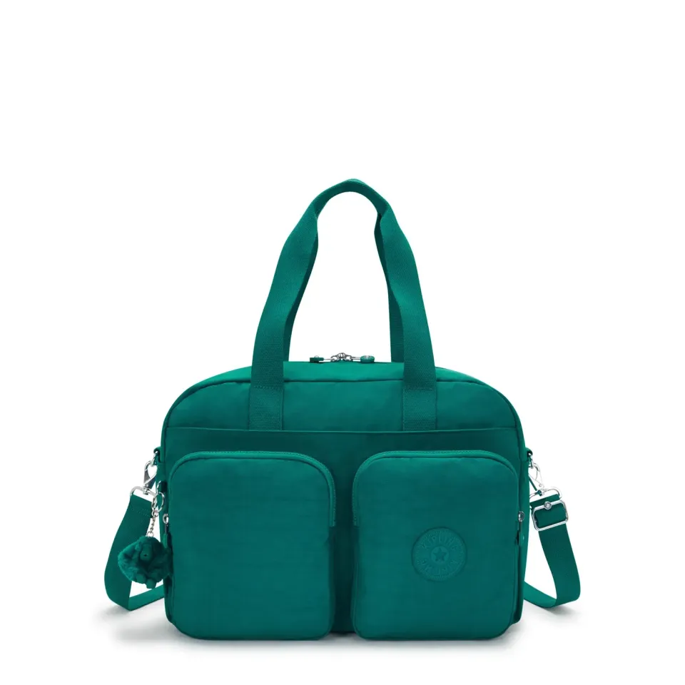 Kipling Defea XL weekendtas Medium Outspoken Green laptopvak