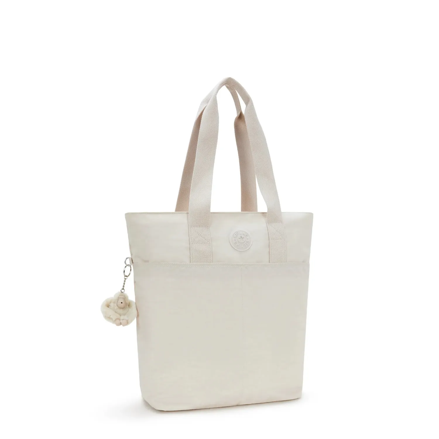 Kipling Hanifa draagtas groot Hideaway Beige laptopvak 15 inch