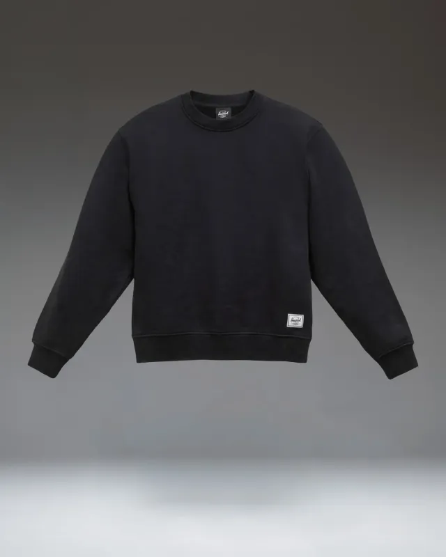 Herschel Classic Crew damestrui Black katoen sweater