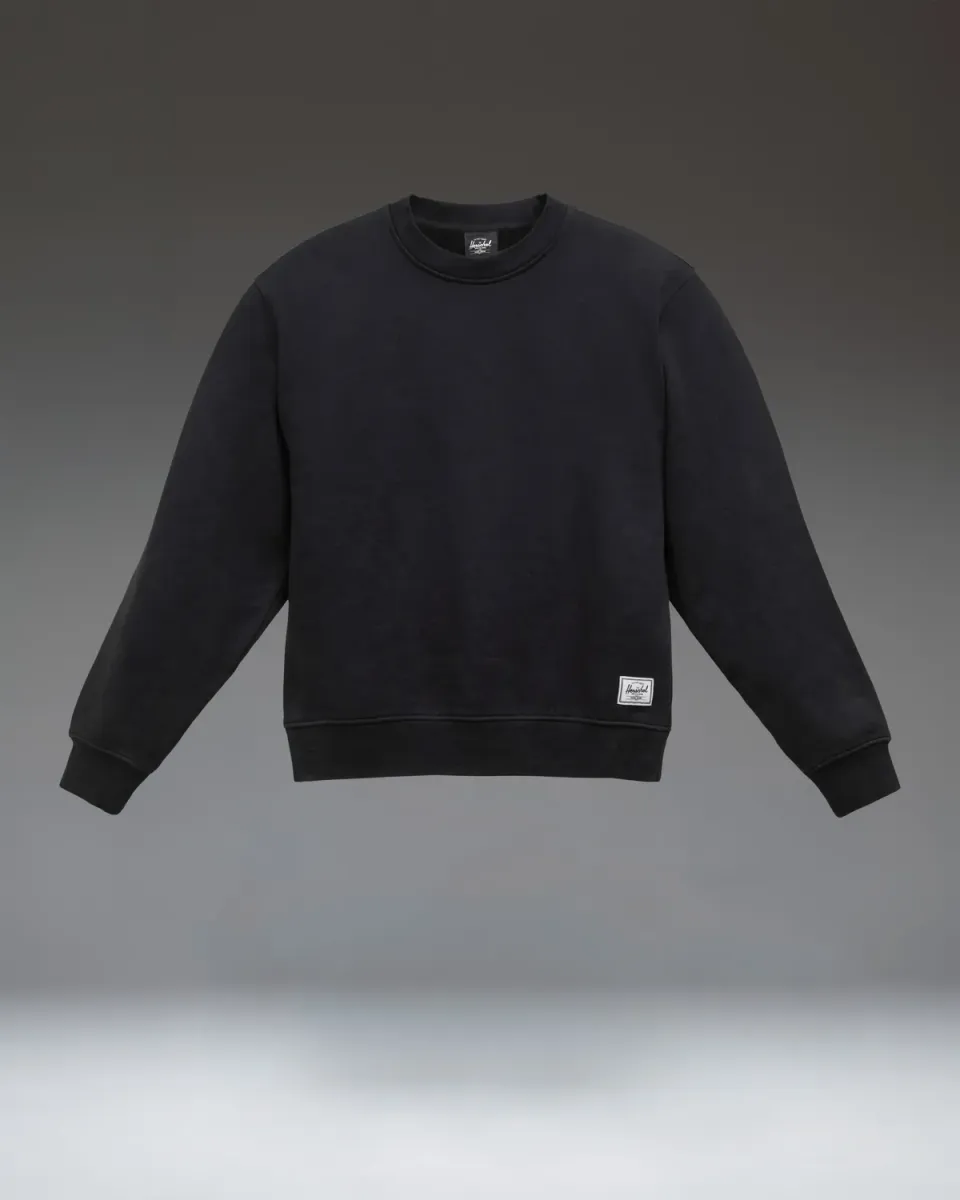 Herschel Classic Crew damestrui Black katoen sweater