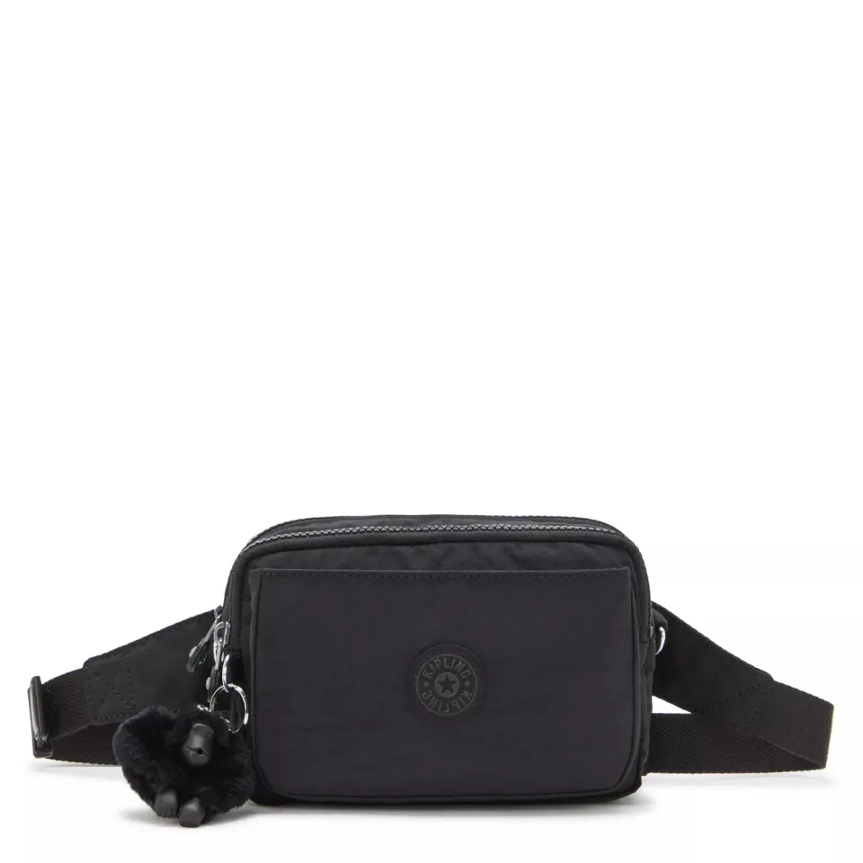 Kipling Abanu Multi crossbody tas Klein Black Noir ritsvakken