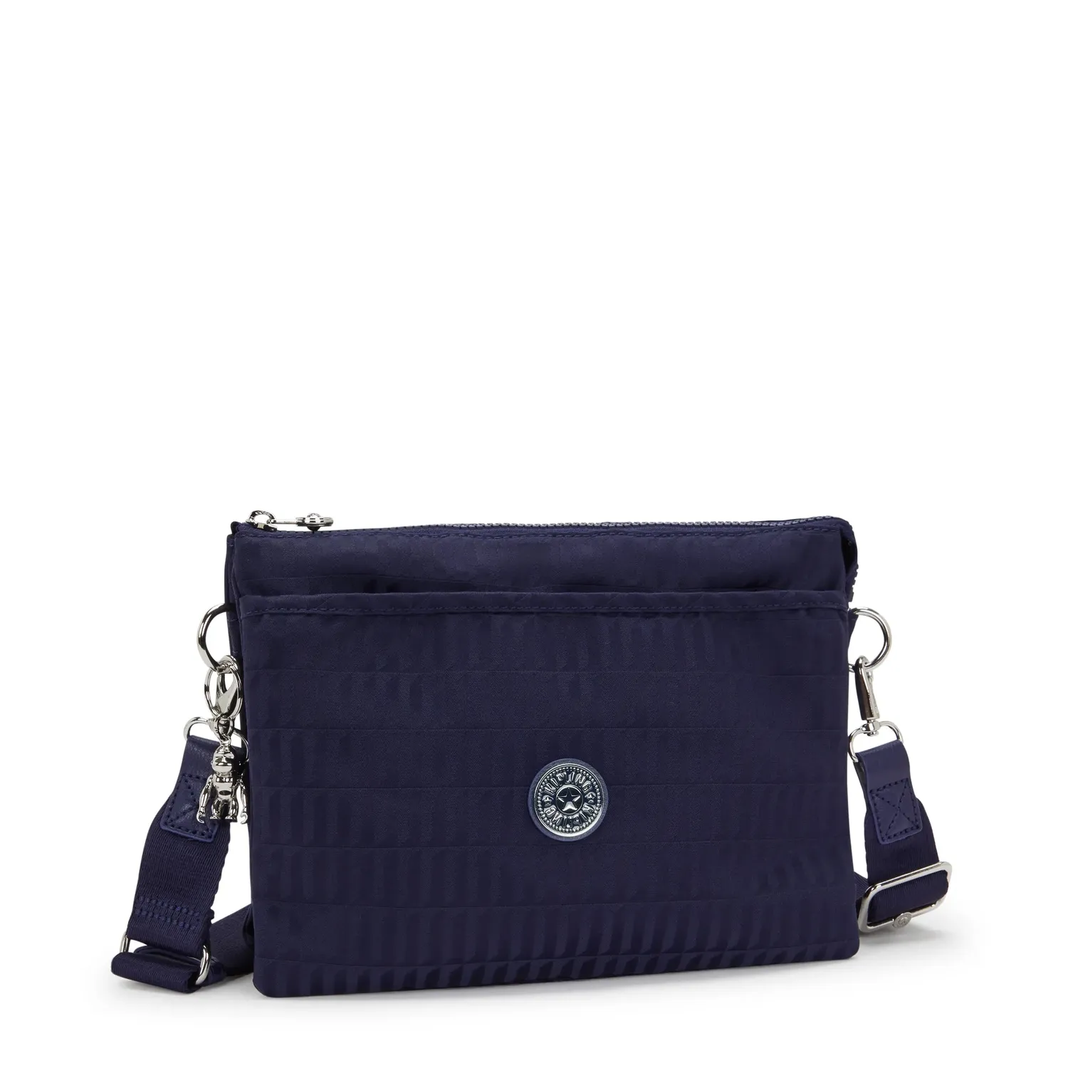 Kipling Riri L schoudertas Night Tile Jacquard medium met ritsvak