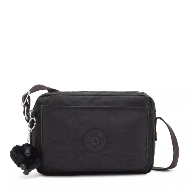 Kipling Abanu M crossbody tas Medium Black Noir afneembare band