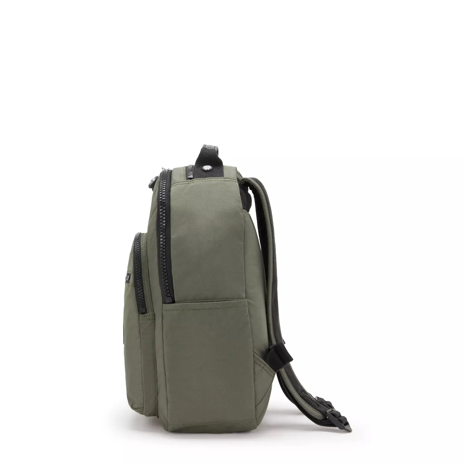 Kipling Seoul S kleine rugzak Green Moss met 11 inch tabletvak
