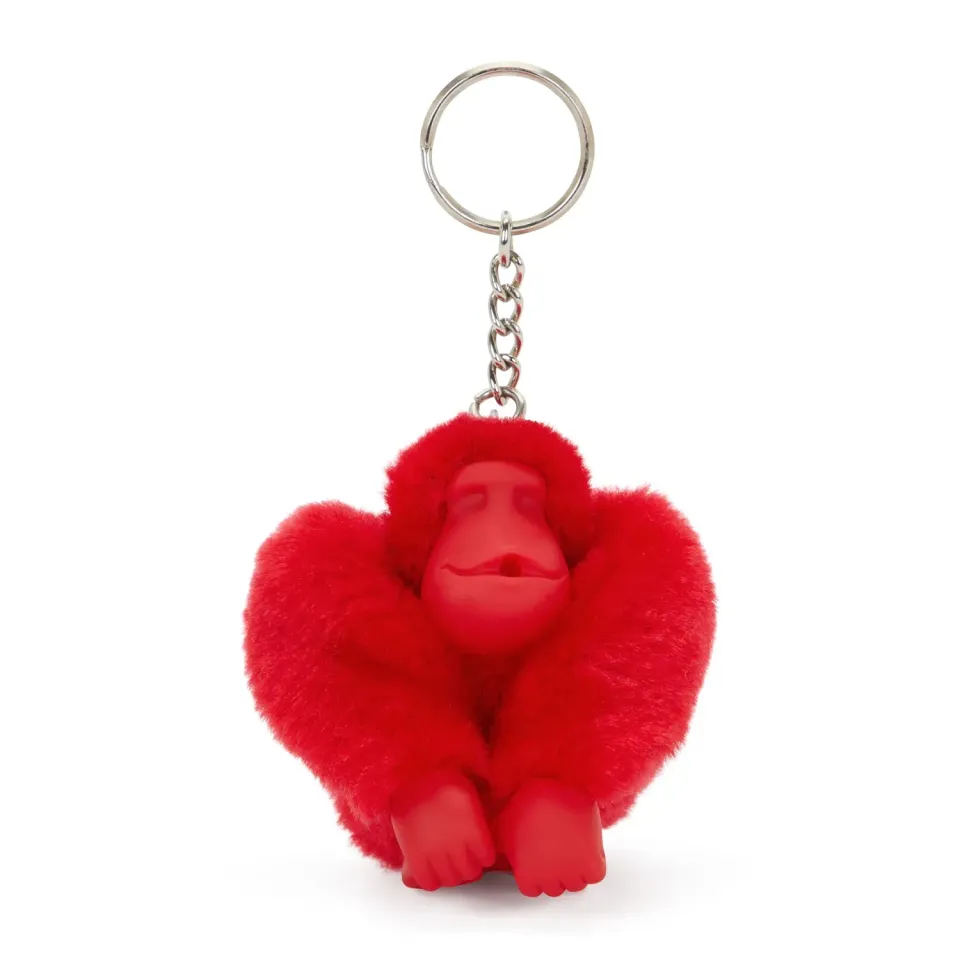 Kipling Monkeyclip M sleutelhanger Red Rouge Medium pluche