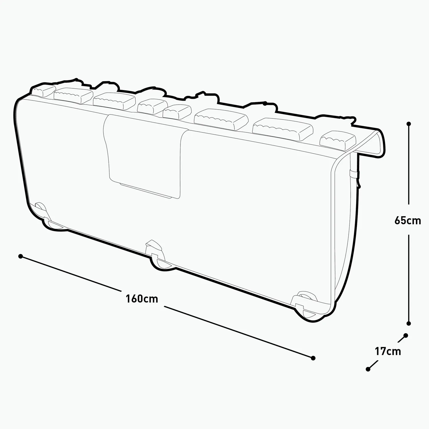 Evoc Tailgate Pad Curve tailgate pad zwart M/L