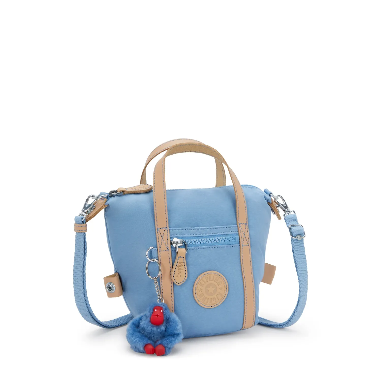 Kipling Boxy Art S handtas klein Cotton Air Blue – crossbody