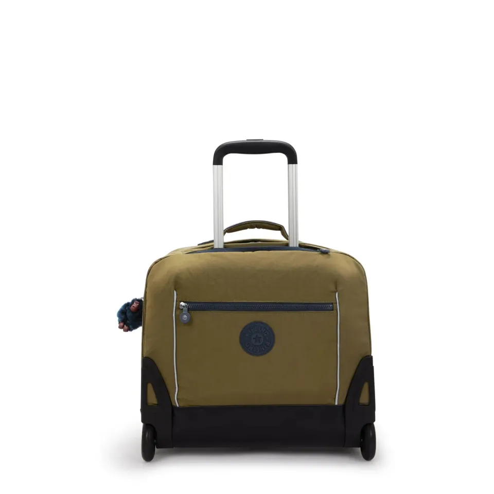 Kipling Giorno rugzak Treasure Green groot met wieltjes