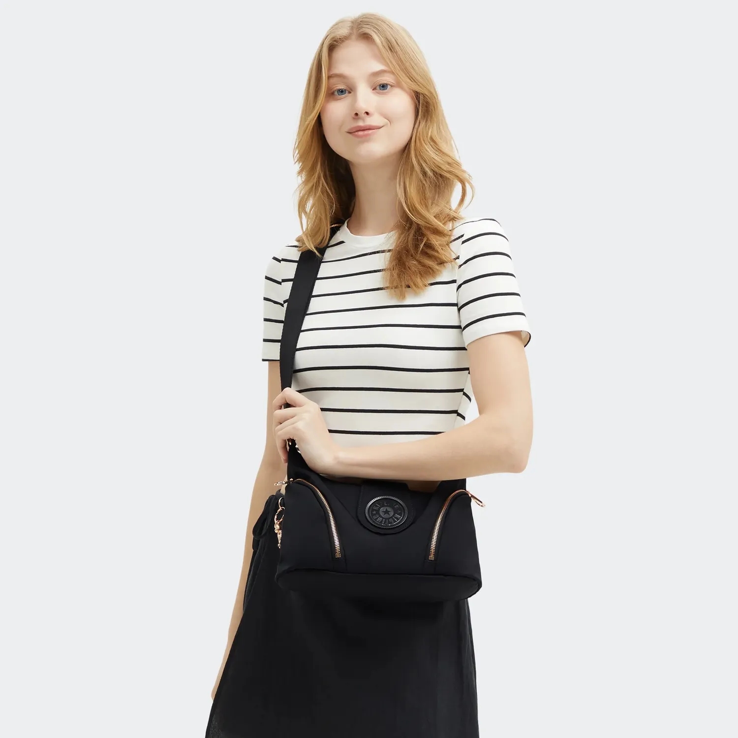 Kipling Sera M crosstas Black Rose Spice medium verstelbaar