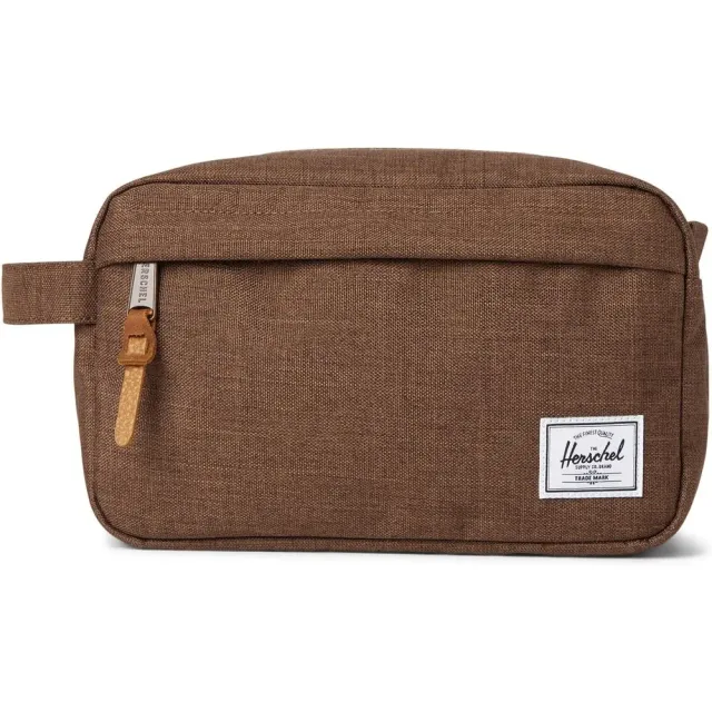 Herschel Chapter toilettas potting soil crosshatch canvas