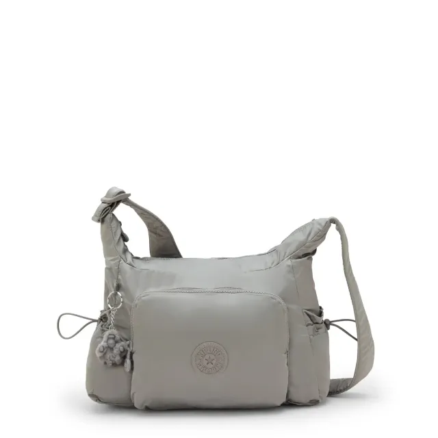 Kipling Gabb S crossbodytas Medium Entirely Grey met buitenvakken