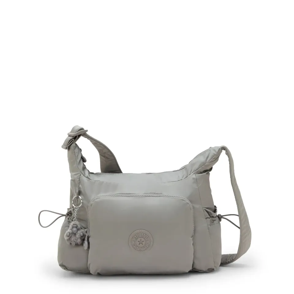 Kipling Gabb S crossbodytas Medium Entirely Grey met buitenvakken
