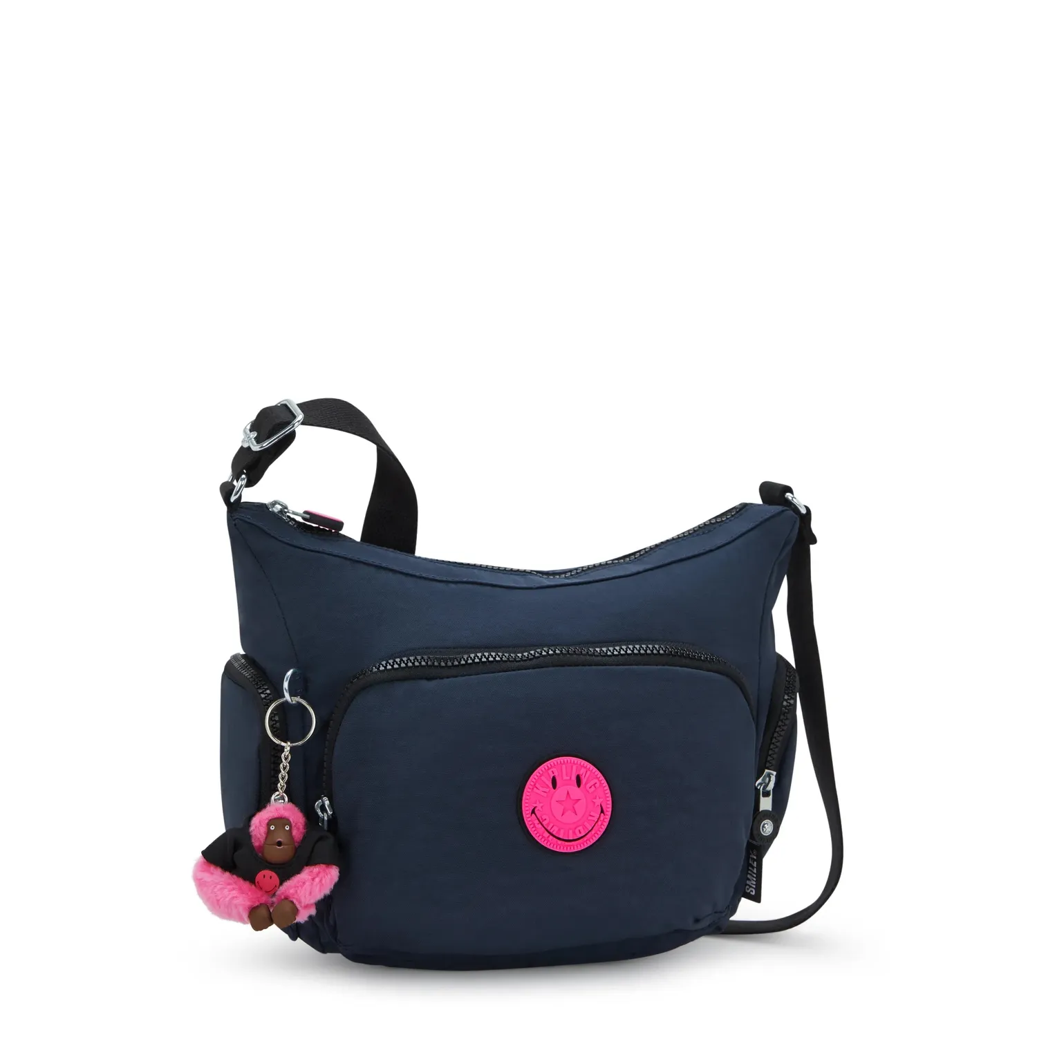 Kipling Gabb S crossbodytas Pink Fun Blue medium Smiley