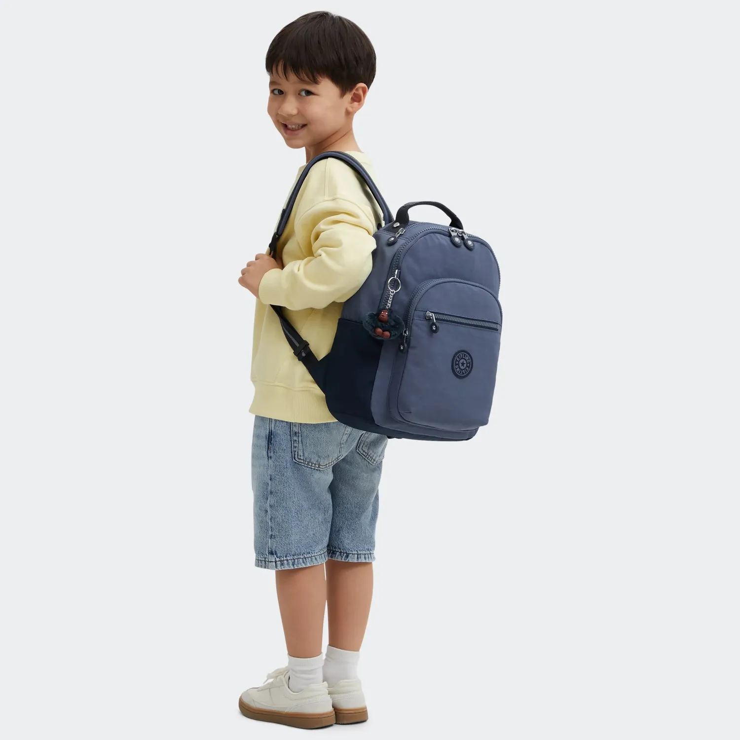 Kipling Seoul S rugzak klein Game Grey waterafstotend