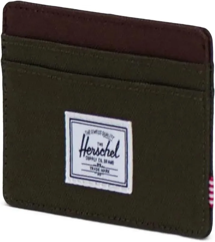 Herschel Charlie Cardholder portemonnee Ivy Green/Chicory Coffee
