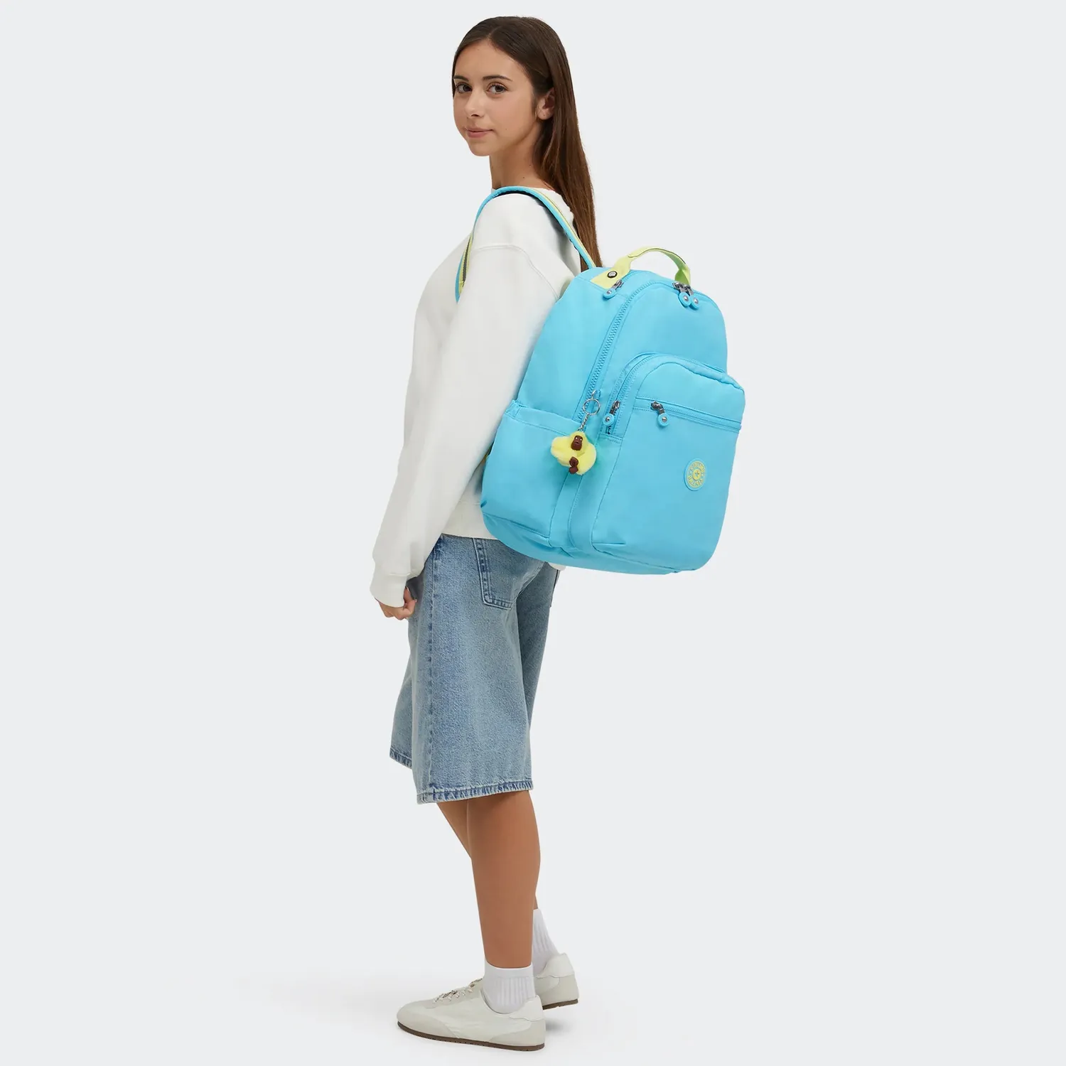 Kipling Seoul rugzak Groot Splash Blue 15 inch laptopvak