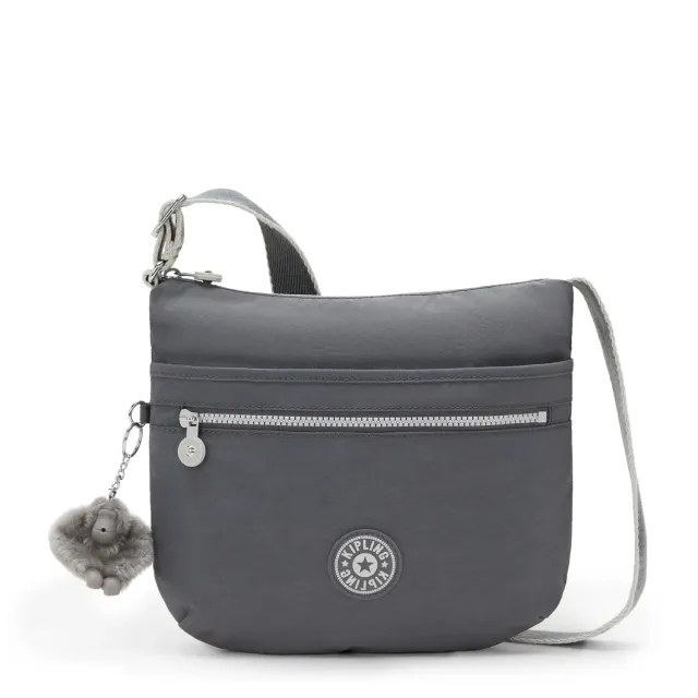 Kipling Arto schoudertas Medium Moonlit Grey licht